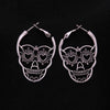 Hollow Skeleton Hoop Earrings