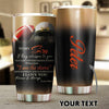 Personalized Football Mom to Son Tumbler