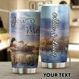 Gift For Hunting Lover Personalized Duck Hunting Couple Tumbler