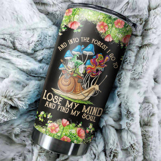Gift For Hunting Lover Gift For Hippie Into Forest Mushroom Tumbler