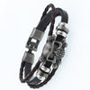 Fashionable Retro Skull Leather Bracelet