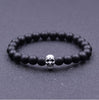 Natural Rock Stone Skull Head Bracelets