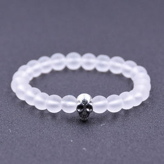 Natural Rock Stone Skull Head Bracelets