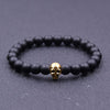 Natural Rock Stone Skull Head Bracelets