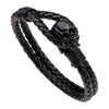 Vintage Gold Silver Genuine Leather Weave Bracelets