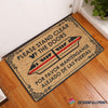 Please Stand Clear Of The Door Coir Pattern All Over Printing Doormat HG Por Favor Mantente Alejada De Las Puertas Felpudo