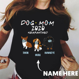 Gift For Mom Personalized Dogs Mom Cotton T-Shirt Gifts For Dog Lovers