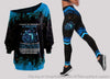 Gift For Dragon Lover Five Signs I Am Probably A Dragon Off Shoulder Long Sleeves Top and Leggings Set HG