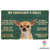 My Chihuahua Rules Welcome Doormat NHD