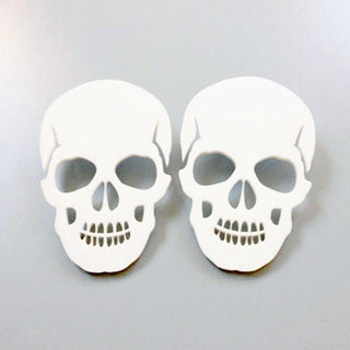 Trendy Skull Head Skeleton Stud Earrings