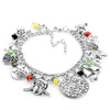Alloy Pirate Octopus Skull Charm Bracelet