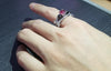 Red Zircon Black Gold Skull Ring - designfullprint