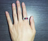 Crystal Rhinestone Red CZ Skull Punk Wedding Ring