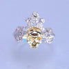 Crowned Punk Skull CZ Rings