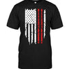 Drumsticks on American Flag T-shirt - designfullprint