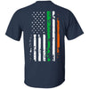 Irish Shop Gift For Army Gifts for Police Officers Law Enforcement Irish Police Officer American Flag T-shirt