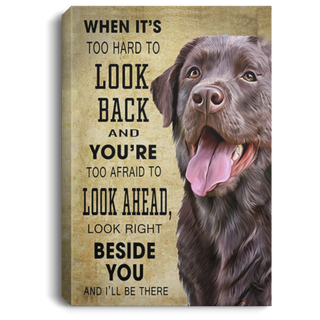 Labrador Retriever Beside You Canvas Art CM Dog Lover Gift