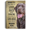 Labrador Retriever Beside You Canvas Art CM Dog Lover Gift
