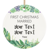 Personalized Ceramic Circle Ornament 12