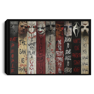 Scary Movie Characters Scariest Horror Characters Landscape Canvas HG