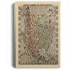 Gift For Native America Native Tribes Of North America Central America And The Caribbean Map Canvas Wall Art Canvas or Poster HG