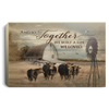 And So Together We Built A Life We Loved Farm Life Barn Life Countryside Gift For You Wall Art Canvas PA Farmer Gift
