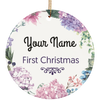 Personalized Ceramic Circle Ornament 6 - designfullprint