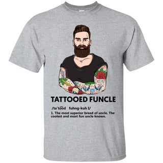 Tattoed Bearded Funcle Funny Definition Ultra Cotton T-Shirt - designfullprint