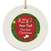Personalized Christmas & Thanksgiving Ceramic Ornament 2 - designfullprint