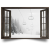 Gift For Skiing Lover Skiing Window Poster HG
