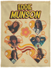 30x40 Retro Eddie Munson Blanket | Hippie Velveteen Plush Blanket | Joseph Quinn Vintage Groovy Blanket | ST 4 Fan Cozy Plush Fleece Blanket HG