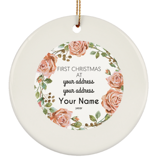 Personalized Christmas & Thanksgiving Ceramic Ornament 13 - designfullprint