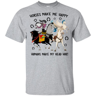 Gift For Horse Lover HORSES_MAKE_ME_HAPPY Exclusive Horse Tee