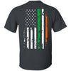 Irish Shop Gift For Army Gifts for Police Officers Law Enforcement Irish Police Officer American Flag T-shirt