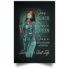 Black American Gift Gifts For Nurses Nurse Black queen Healthcare Worker Black Queen With Wine African American Girl Poster HG Black And Proud 365