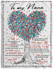 You Mean The World To Me - Gift For Nana Fleece Blanket, Blanket for Grandma, Mothers Day Gift Fleece Blanket - 60x80