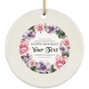 Personalized Christmas & Thanksgiving Ceramic Ornament 10 - designfullprint