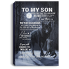 Birthday Presents For Dad Never Feel That You Are Alone Son Father Family Link Fatherhood Wolves Art Canvas HG