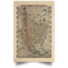 Gift For Native America Native Tribes Of North America Central America And The Caribbean Map Canvas Wall Art Canvas or Poster HG