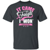 It Came We Fought I Won Survivor – Breast Cancer Cotton Shirt