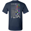 No One Fights Alone Breast Cancer Awareness Back Front Ultra Cotton Shirt