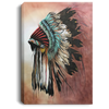 Gift For Native American Unique for Native American Lover Vertical Canvas Art