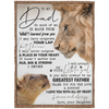My Greatest Father Lovely Gift Lion Blanket