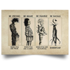 SM Characters Scariest Horror Characters Scariest Horror Movie Characters Landscape Poster HG