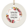 Personalized Christmas & Thanksgiving Ceramic Ornament 14 - designfullprint