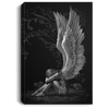 Black And White Sitting Angel Canvas Art