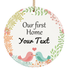 Personalized Ceramic Circle Ornament 9 - designfullprint