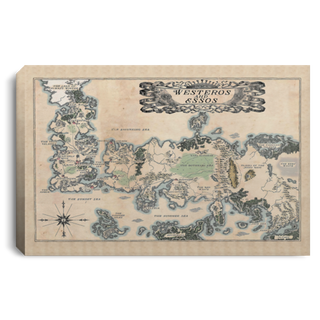 Canvas Game of Thrones Westeros Map Canvas