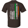 Irish Shop Gift For Army Gifts for Police Officers Law Enforcement Irish Police Officer American Flag T-shirt