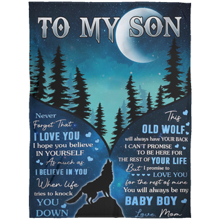 To My Amazing Son Blanket I love you, Son Blanket